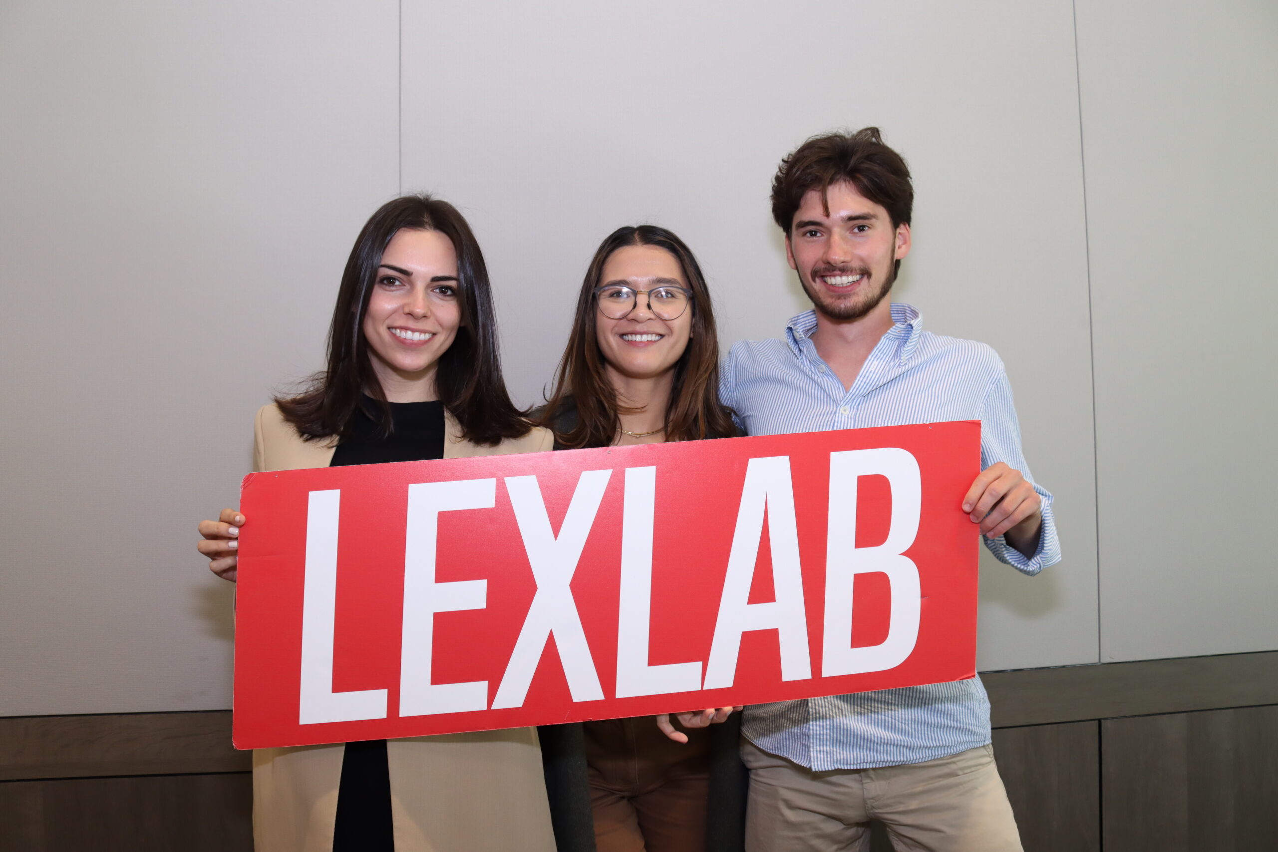 UC Hastings law students pose with LexLab sign